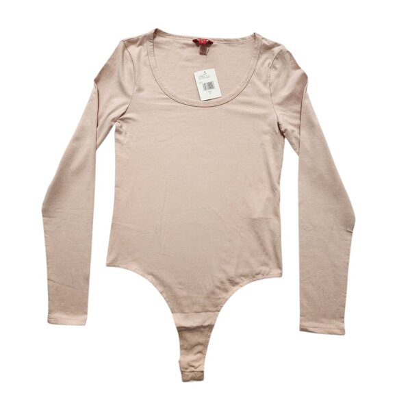 Guess Women s Kalese Scoop Bodysuit Long Sleeve Stretch, Soft, Versatile Size S - Picture 1 of 7